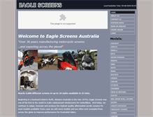 Tablet Screenshot of eaglescreens.com.au